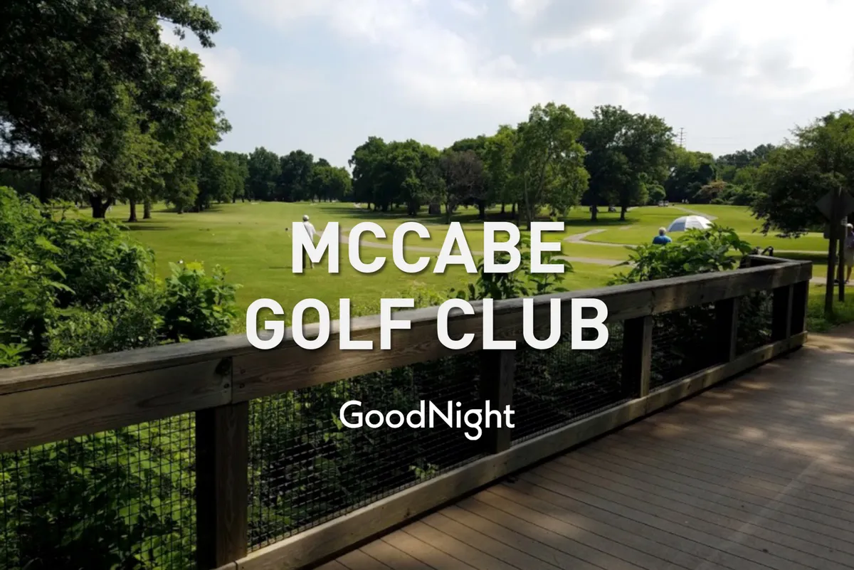This exterior image shows a golf course with a wooden deck overlooking lush greenery, ideal for relaxing, walking, or group gatherings. The scene captures the relaxed, communal side of golf getaways.